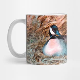 Nesting Goose illustration Mug